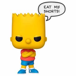 Actitud rebelde en estado puro. La figura Funko POP de Bart Simpson – Exclusive captura su pose desafiante con brazos cruzados y gesto de “Eat my shorts!”, pintada con colores vivos y líneas limpias sobre vinilo resistente. 