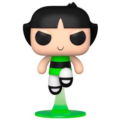 Fuerza compacta con actitud de héroe. La figura Funko POP de Buttercup (Las Supernenas) mide 9 cm y luce colores nítidos con pintura limpia sobre vinilo resistente. Incluye base transparente en verde para mostrar su pose
