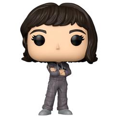 Carácter de superviviente en tu estantería. La Figura POP Alien Earth – Wendy muestra a la tripulante con brazos cruzados, mono de vuelo gris y gesto sereno, un diseño de vinilo con esculpido limpio