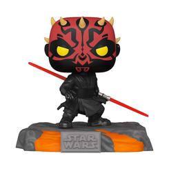 Figura Deluxe Darth Maul (Glow in the Dark) realizada en vinilo perteneciente a la línea Pop! de Funko. La figura tiene una altura aproximada de 9 cm., y está basada en la saga de Star Wars. 