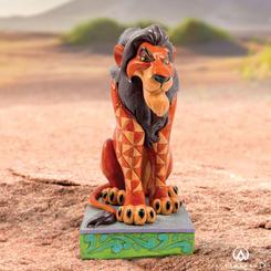 ¡Celebra el 30º aniversario de El Rey León con la impresionante escultura "Scar Personality Pose"! El aclamado artista Jim Shore nos regala esta obra de arte inspirada en Scar, nuestro malvado tío favorito. 