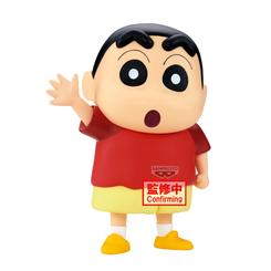 Figura Shinnosuke Nohara Sofvimates Banpresto, una pieza con carisma inmediato que transforma cualquier rincón en un pequeño homenaje al universo de Crayon Shinchan.