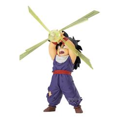 Energía pura para tu vitrina con la Figura Son Gohan G×materia de Dragon Ball Z de 12 cm: una pieza oficial de Banpresto en PVC, sin articulaciones, que retrata al joven guerrero en acción con efecto de energía 