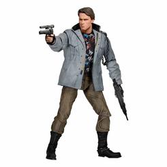 Neón, cuero y mirada implacable en formato de estantería: la Figura Ultimate T-800 Tech Noir recrea al cyborg de The Terminator con un nivel de fidelidad que se aprecia en el rostro, la chaqueta plagada de remaches