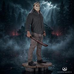 Estatua de Jason Part 3 de Friday the 13th: The Game a escala 1/3 y 73,7 cm de altura. Incluye ropa de tela, machete ensangrentado, base de muelle y edición limitada a 300 unidades.