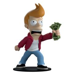 La icónica escena cobra vida con la figura de vinilo Take My Money Fry de Futurama, capturando el entusiasmo incontrolable de Philip J. Fry con un puñado de billetes arrugados en la mano. 