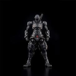 Descubre la esencia de la acción con la impresionante figura de Hito Kara Kuri Snake Eyes Light-armed Edition de G.I. Joe. Esta figura articulada, elaborada con metal y PVC