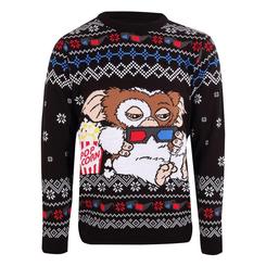 Precioso jersey de Navidad de Gizmo basado en la popular saga de Gremlins. Este simpático suéter está realizado en 100% acrílico. Pon un toque de magia a la temporada de Navidad