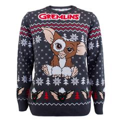 Precioso jersey de Navidad de Gizmo basado en la popular saga de Gremlins. Este simpático suéter está realizado en 100% acrílico. Pon un toque de magia a la temporada de Navidad