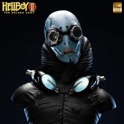 Descubre el fascinante mundo de Hellboy con la sorprendente figura de colección Hellboy Bust 1/1 Abe Sapien de 75 cm. Esta pieza de tamaño real te sumerge en el universo de Abe Sapien, el misterioso personaje de los cómics de Mike Mignola.