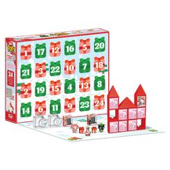 Un pequeño castillo nevado, ventanas numeradas y personajes diminutos listos para aparecer día a día. El calendario de adviento Bitty Pop Hello Kitty transforma la cuenta atrás en una escena coleccionable de Sanrio 