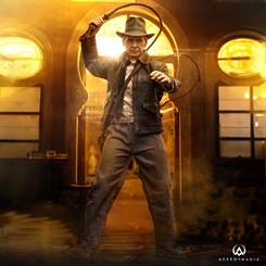 Prepárate para una emocionante aventura global con el regreso de Indiana Jones en esta figura de acción de Hot Toys. El famoso arqueólogo, conocido por su ingenio y valentía, se embarca en una misión para rescatar un antiguo artefacto