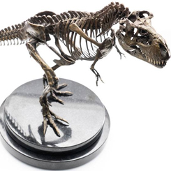 El Tyrannosaurus Rex, el rey de los dinosaurios, es la pieza central icónica de Jurassic Park. ECC se enorgullece de lanzar el T-Rex Fossil Skeleton Bronze en honor al 30 aniversario