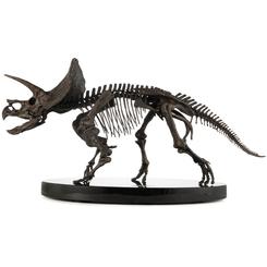 Pieza de museo para tu vitrina: la Jurassic World ECC Elite Creature Line Statue Triceratops Fossil Skeleton en bronce a escala 1/12 eleva cualquier colección de cine con una presencia imponente y elegante. 