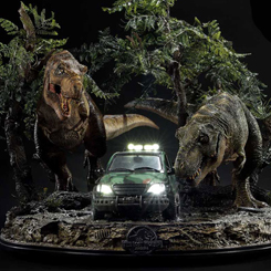 Prime 1 Studio se enorgullece de presentar una increíble adición a nuestra colección de estatuas Legacy Museum Collection Jurassic Park: ¡la escala 1:15 LMCJP-09: T-REX CLIFF ATTACK de THE LOST WORLD: JURASSIC PARK!