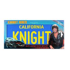 Réplica de la placa Knight Rider Replica KITT perteneciente a la serie de televisión de los años 80 El Coche Fantástico “Knight Rider”, donde David Hasselhoff interpretando a Michael Knight conduce a KITT (Knight Industries Two Thousand) 