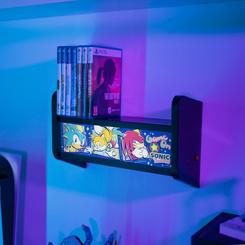 eja que la velocidad de Sonic the Hedgehog ilumine tus noches con esta Lámpara Arcade inspirada en el frontal de las máquinas recreativas, construida en MDF y acrílico para garantizar durabilidad 