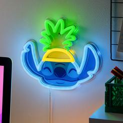 Dale un toque único a tu espacio con la lámpara de neón LED de Stitch, un accesorio decorativo inspirado en Disney que combina diversión y estilo. Con un diseño vibrante que resalta su rostro