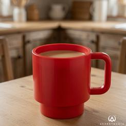 La taza LEGO Brick Shaped parece sacada directamente de una mesa de construcción, pero lista para acompañar el desayuno o la pausa del día. Su diseño de taza LEGO con forma de ladrillo rojo convierte una pieza cotidiana 