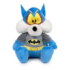 PCelebra el centenario de Looney?Tunes con el peluche Superhéroes Wile?E. Coyote, una figura de felpa de 20?cm que combina la audacia del coyote más ingenioso con la fuerza de Batman. 