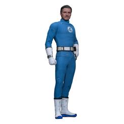 Ingeniería elástica y carisma científico en formato de vitrina. Mister Fantastic – Movie Masterpiece (escala 1/6, 30 cm) de Hot Toys / Sideshow captura a Reed Richards con un esculpido nuevo que incorpora ojos móviles