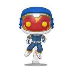 La Antorcha Humana irradia pasión ardiente en esta figura Funko POP de 9 cm, protagonizada por Johnny Storm en su icónico traje de astronauta de “Fantastic Four: First Steps”. 