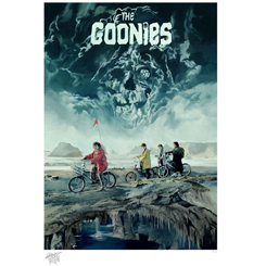 Sideshow Art Prints presenta The Goonies™ Never Say Die Fine Art Print del artista Chris Valentine, que celebra la película de comedia de aventuras de culto en un formato de alta gama. 