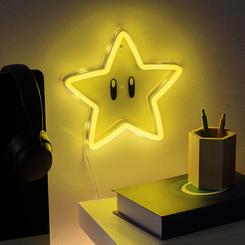 Haz que tu espacio cobre vida con la luz de neón LED de Super Star, inspirada en el legendario universo de Super Mario. Con su característico diseño de estrella, esta lámpara de montaje en pared 