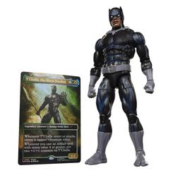 La Magic The Gathering: Marvel Super Heroes Marvel Legends Action Figure Black Panther presenta al héroe de Marvel con su característico traje oscuro y una selección de accesorios ligados a distintas facetas del personaje.