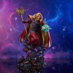 La estatua Marvel Comic Deluxe Gallery Diorama de Adam Warlock es una verdadera obra maestra que rinde homenaje a uno de los personajes más icónicos del universo Marvel. Con una altura de 28 cm