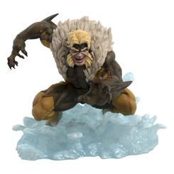 ¡Wolverine debería estar alerta, porque Sabretooth está al acecho! Este impactante diorama de PVC de 16 cm forma parte de la línea Marvel Comic Gallery y presenta al feroz enemigo de los X-Men en una pose dinámica y amenazante