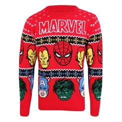 Precioso jersey de Navidad de iconos Marvel basado en los populares comics de Marvel. Este simpático suéter está realizado en 100% acrílico. Pon un toque de magia a la temporada de Navidad