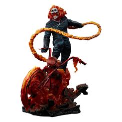 El fuego del inframundo arde sin control con esta imponente estatua Premium Format de Ghost Rider (Classic Variant), una pieza oficial de Marvel que rinde homenaje al legendario Johnny Blaze 