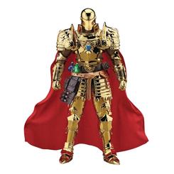 ¡Prepárate para sumergirte en el mundo de los héroes más poderosos de la Tierra con la figura de acción Marvel Dynamic 8ction Heroes! Con una escala de 1/9, esta figura de Iron Man en versión medieval caballero de oro es altamente articulable 