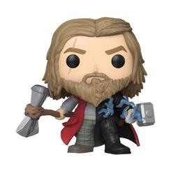 Dos caras del dios del Trueno en una sola pieza. Funko POP! Split – Thor / Bro Thor (Exclusive) rinde homenaje a la Infinity Saga con un diseño mitad y mitad que contrasta la armadura heroica 