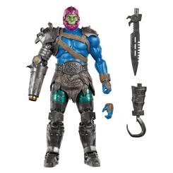 Figura Trap-Jaw Masters of the Universe 2026. Hay villanos que parecen construidos para arrasar una vitrina entera con solo estar presentes, y esta pieza lleva esa brutalidad mecánica a un nivel visual que atrapa desde el primer segundo.