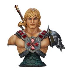 Descubre la majestuosidad del nuevo busto a tamaño real "Legends" de He-Man de Masters of the Universe. ¡El hombre más poderoso del universo!

Este impresionante busto a escala 1:1 de He-Man, 