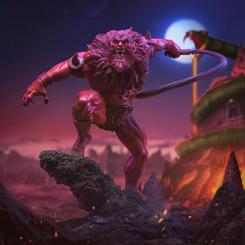 La fuerza más salvaje de Eternia se materializa en una escultura diseñada para transmitir agresividad, movimiento y carácter desde cualquier ángulo. La estatua Red Beast Man Masters of the Universe 