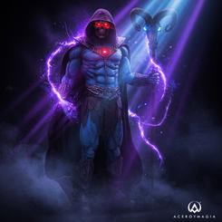 La figura Skeletor 1/6 31 cm impone presencia antes incluso de apreciar sus detalles. Su silueta azul, la capa púrpura y el Bastón Havoc convierten esta pieza de Masters of the Universe en un centro visual pensado para colección y exposición.