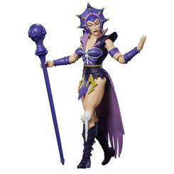 Evil-Lyn despliega todo su magnetismo y poder en esta figura Masters of the Universe Origins Cartoon Collection, una pieza que refleja a la perfección la estética y la personalidad del personaje tal y como se mostraba en la serie animada clásica. 