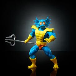 Adéntrate en el mundo de Masters of the Universe con la Colección Cartoon de Figuras Origins: Mer-Man. Esta figura articulada viene con accesorios y tiene un tamaño aproximado de 14 cm.