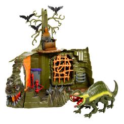 El bastión de la Horda del Mal cobra vida en tu estantería con el espectacular playset Fright Zone de Masters of the Universe Origins, una réplica actualizada que mide aproximadamente 51 cm de largo, 51 cm de alto y 36 cm de ancho,