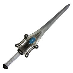 Réplica espada She-Ra Sword of Protection 1:1. Una pieza de 94 cm con una silueta elegante y poderosa que llena cualquier espacio con la fuerza visual de un icono del fantasy más recordado.

