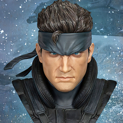 First 4 Figures se enorgullece de presentar su última estatua coleccionable, Solid Snake Life-Size Bust. Esta es la primera estatua que se lanza en la nueva línea Metal Gear Solid Busts. 