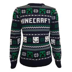 Precioso jersey de Navidad de Minecraft. Este simpático suéter está realizado en 100% acrílico. Pon un toque de magia a la temporada de Navidad con este precioso suéter de Navidad