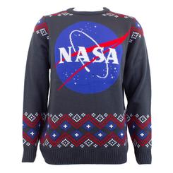 Precioso jersey de Navidad de la NASA. Este simpático suéter está realizado en 100% acrílico. Pon un toque de magia a la temporada de Navidad con este precioso suéter de Navidad 