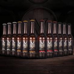 Pack de 12 botellines diferentes de Hidromiel Sabores secos. 6 Valhalla Aesir 33cl y 6 Valhalla Tradicional 33cl El Hidromiel se considera que es la primera de las bebidas alcohólicas que consumió el ser humano. 