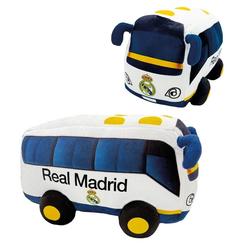 La imagen del autobús del Real Madrid convertida en peluche crea un artículo original, reconocible al instante y con mucho más encanto que un accesorio decorativo convencional. 