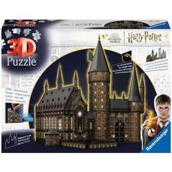 Luz, detalle y magia en tus manos: el Puzzle 3D Castillo de Hogwarts – El Gran Salón Night Edition convierte tu afición por Harry Potter en una pieza de exposición con presencia propia, gracias a sus 643 piezas