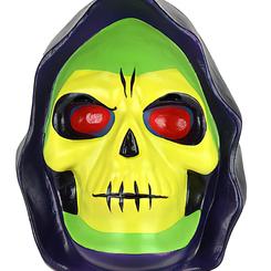La réplica de máscara de látex Skeletor Deluxe es un artículo imprescindible para cualquier fan de Masters of the Universe. Esta máscara de látex de látex completa que se coloca sobre la cabeza está inspirada en las apariciones de Skeletor de los 80